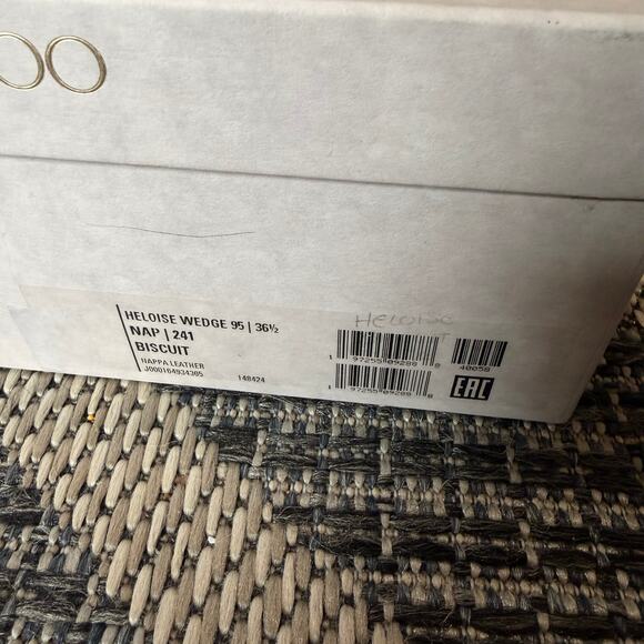 Jimmy Choo Heloise Leather Ankle-Strap Platform Sandals Size 36.5 - Picture 9 of 10